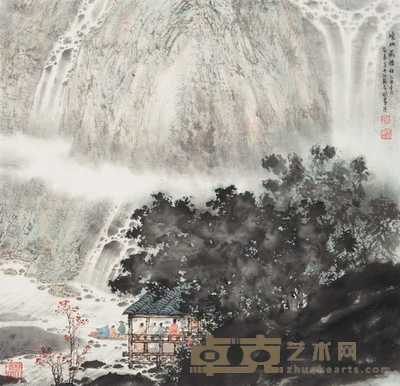 张良 2005年作 境幽藏雅仕 镜心 55×56cm